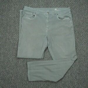 Faherty Pants Men 38x30 Slate Gray Stretch Terry 5 Pocket Straight